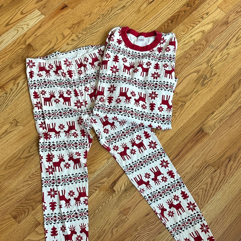 Hanna Andersson Holiday Dear Men’s Pajamas XL